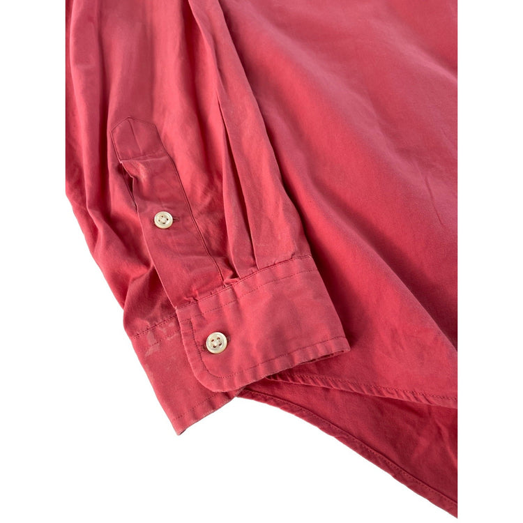 Men Vintage Ralph Lauren Blake Button Down Shirt Pink Size XL