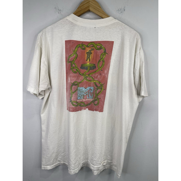 Men’s Vintage MTV VMAs 1995 T-Shirt Single-Stitch Tee Music Video Awards Sz XL