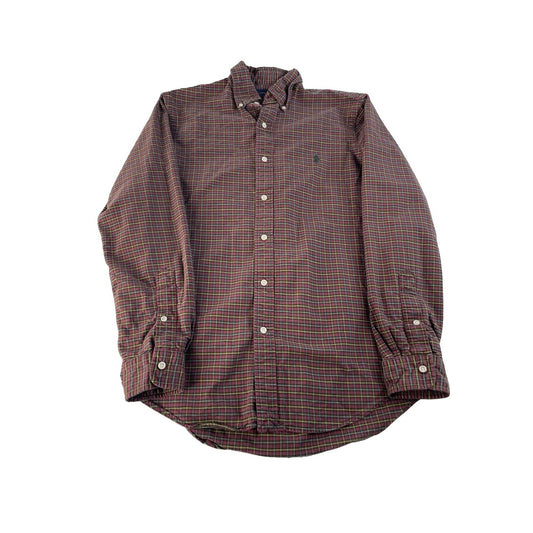 Mens Polo Ralph Lauren Red Plaid Button Down Shirt Size Small