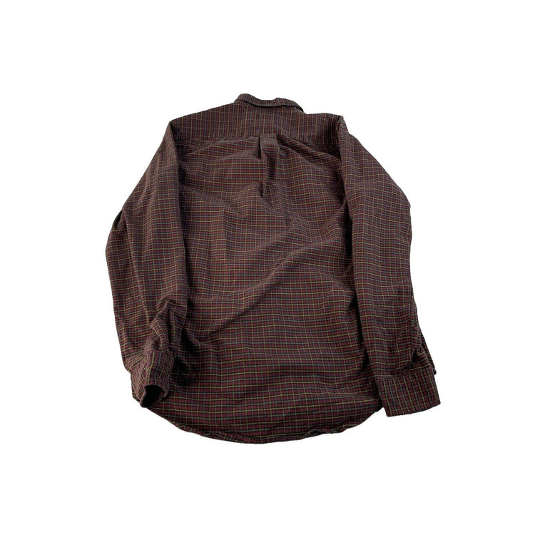 Mens Polo Ralph Lauren Red Plaid Button Down Shirt Size Small
