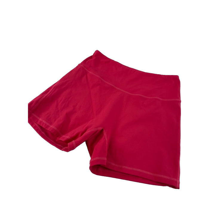 Womens Alphalete Red Workout Biker Shorts Size Large