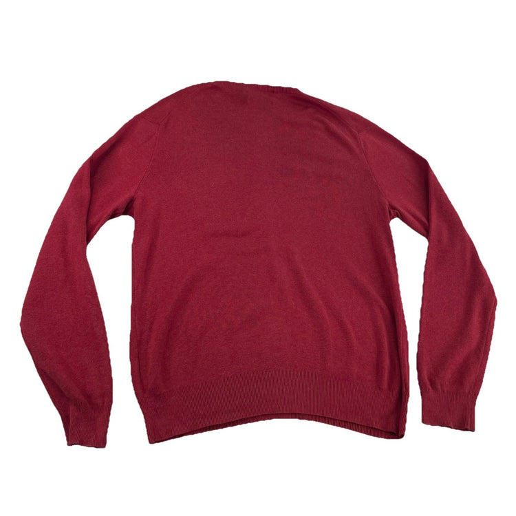 Mens Polo Ralph Lauren Size Small Red V Neck Sweater