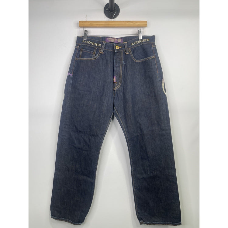 Christian Audigier Y2k Jeans Mens 34x32