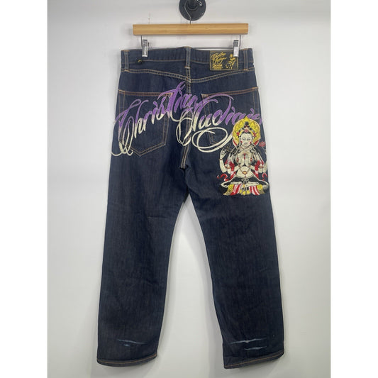Christian Audigier Y2k Jeans Mens 34x32
