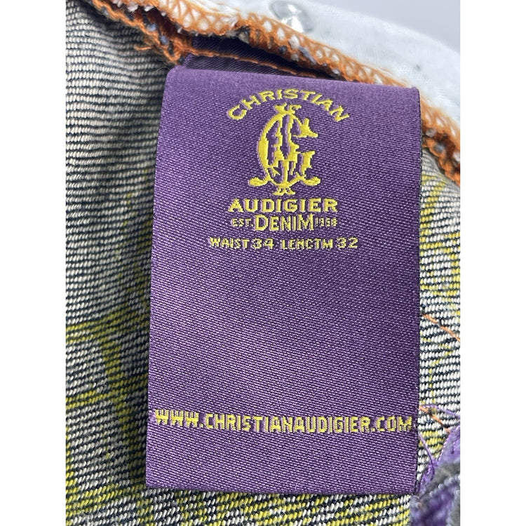 Christian Audigier Y2k Jeans Mens 34x32