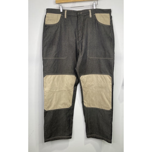 Men’s Vintage Phat Farm New York Wide Leg Baggy Jeans Color Block 42x33