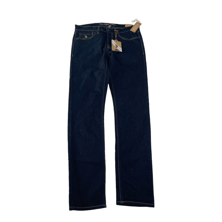 Mens U.S. Polo ASSN. Denim Dark Blue Denim Skinny Jeans Size 32X32