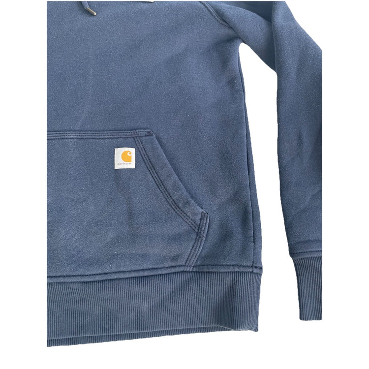Mens Carhartt Relaxed Fit Mid weight Pullover Hoodie Slate Blue Size XS