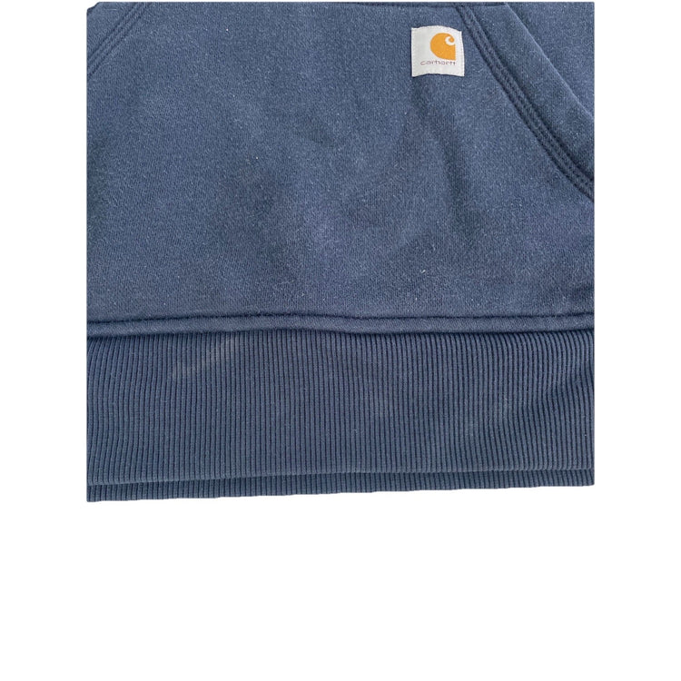 Mens Carhartt Relaxed Fit Mid weight Pullover Hoodie Slate Blue Size XS