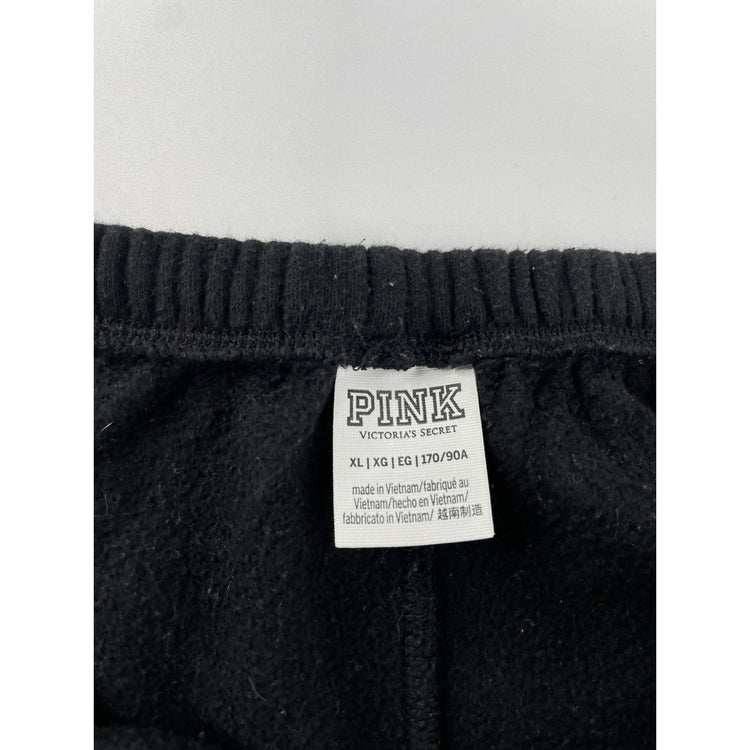 Womens Victoria’s Secret PINK Black Sweatpants XL