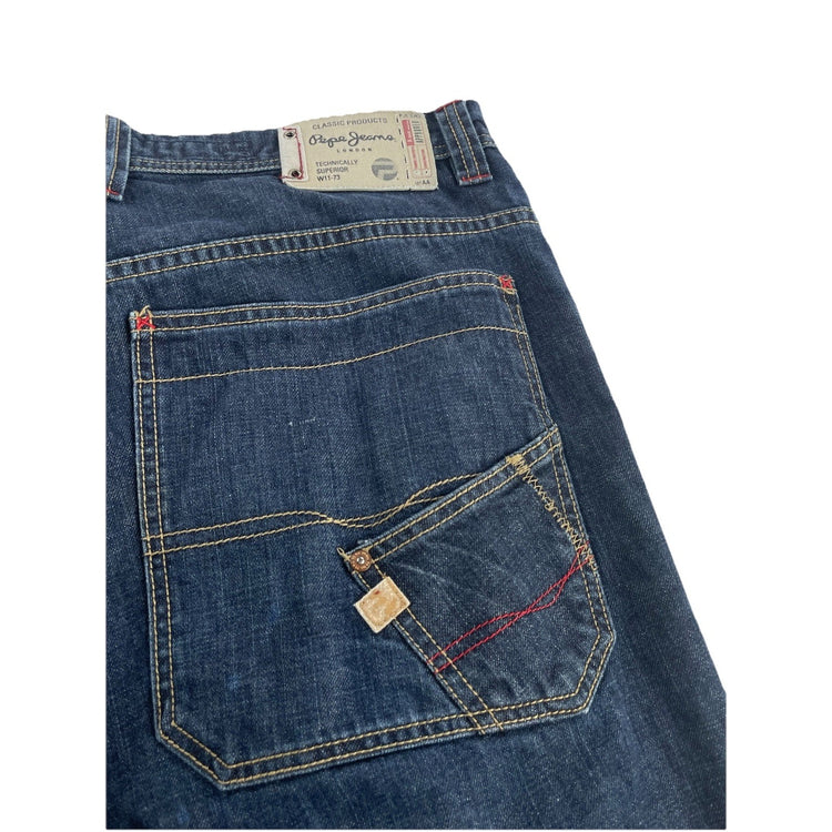 Men’s Vintage Pepe Jeans London Double Knee Baggy Carpenter Jeans Size 32