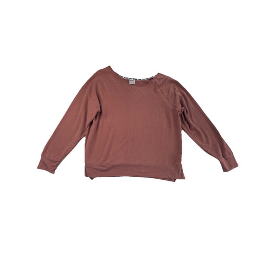 Womens Victoria Secret Light Maroon Long Sleeve Sweatshirt Size S/P