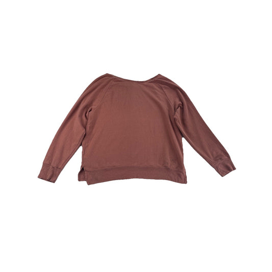 Womens Victoria Secret Light Maroon Long Sleeve Sweatshirt Size S/P