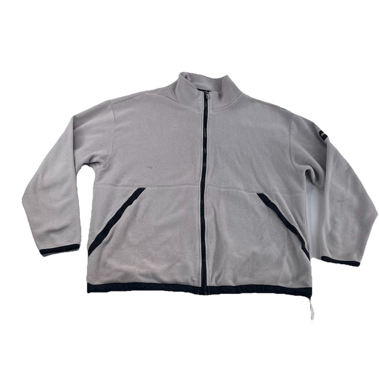 Womens Victoria’s Secret PINK Grey Fleece Zip Up Jacket size Large