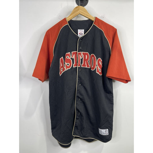 Men’s MLB True Fan Tag Houston Astros Jersey Button Up Sz XL (46-48)