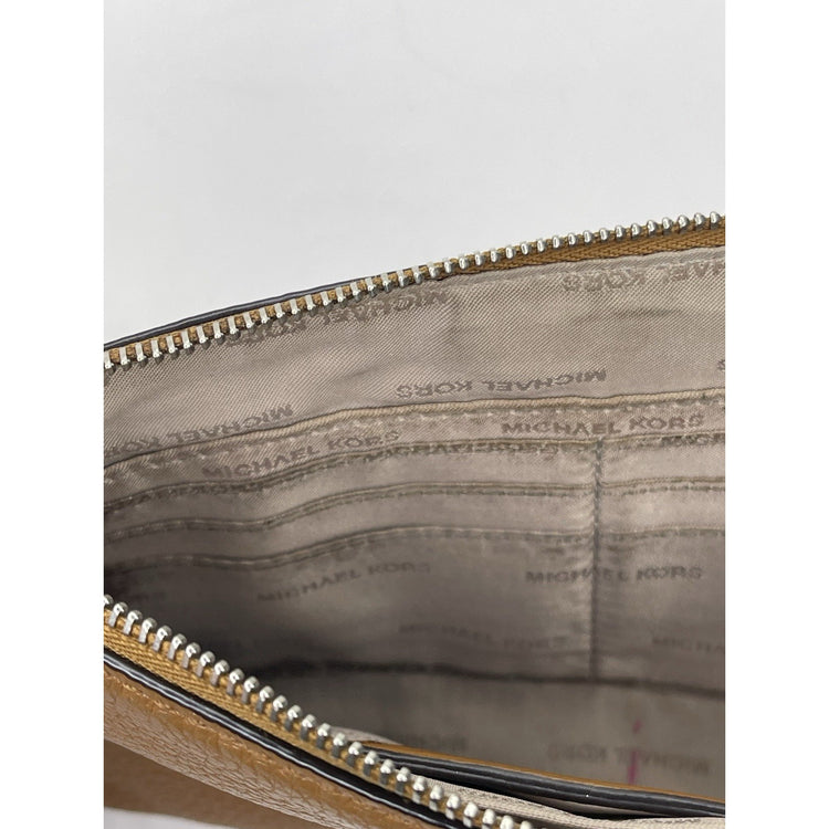 Michael Kors Brown Wristlet Wallet