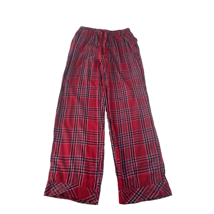 Womens Victorias Secret Red & Pink Plaid Sleep Pants Size Small