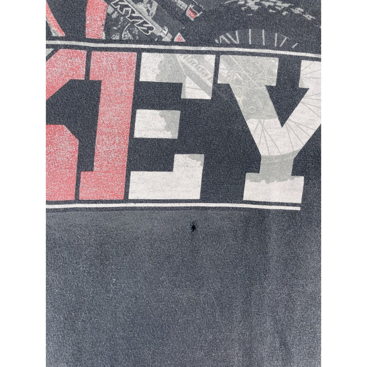 Mens Vintage Trey Canard Motocross Racing Black Graphic T Shirt Size 2XL