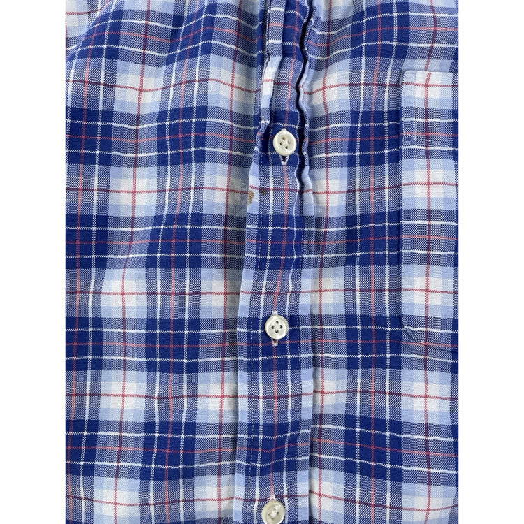 Youth Boys Ralph Lauren Multicolor Plaid Button-Up Shirt Size L