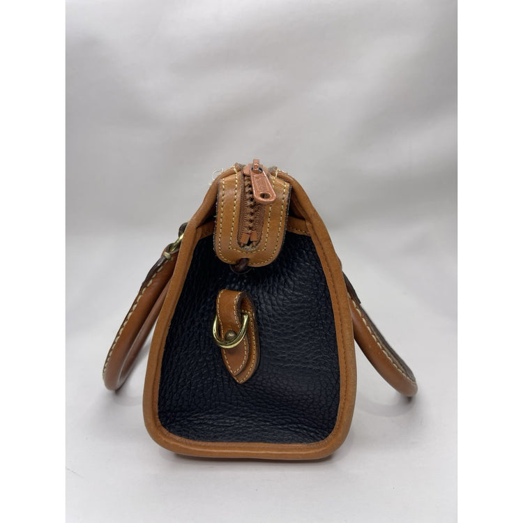 Dooney & Bourke Tote Bag Boston Navy Vintage Limited Edition Rare Model VHTF Des