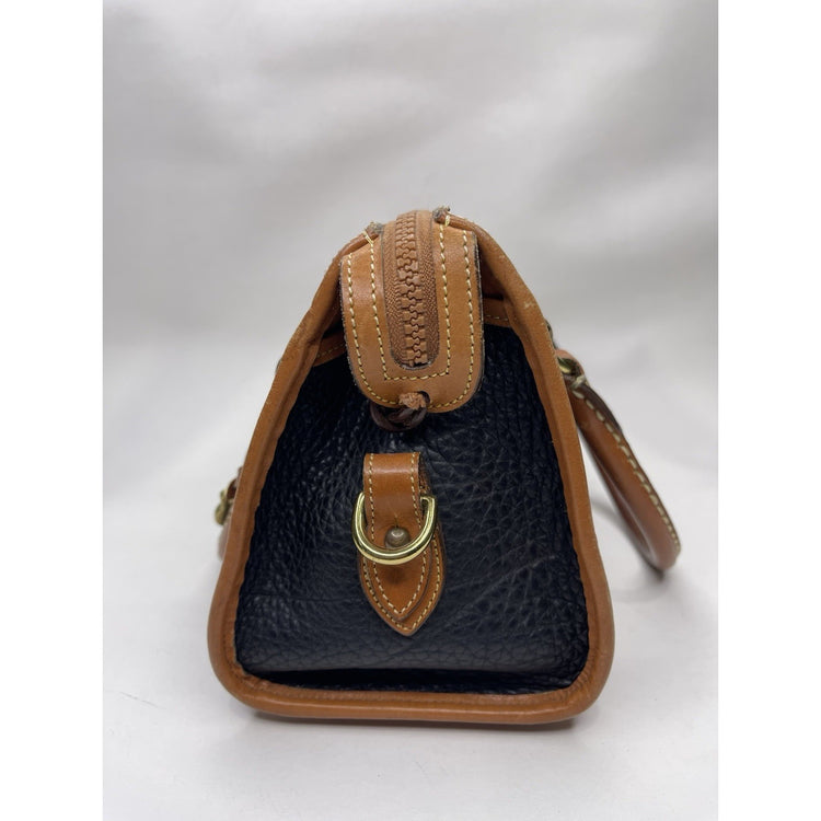 Dooney & Bourke Tote Bag Boston Navy Vintage Limited Edition Rare Model VHTF Des