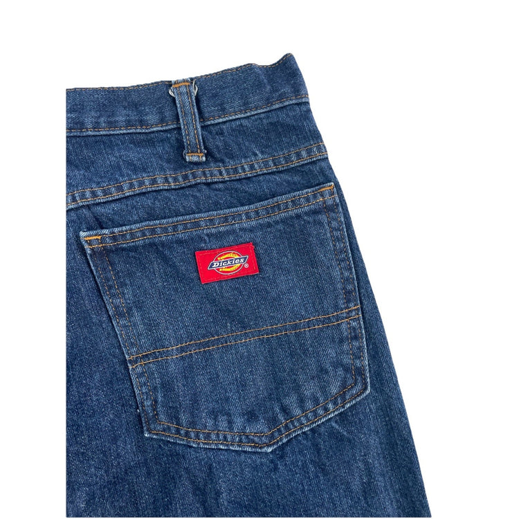 Mens Genuine Dickies Relaxed Straight Denim Blue Jeans Size 33x30