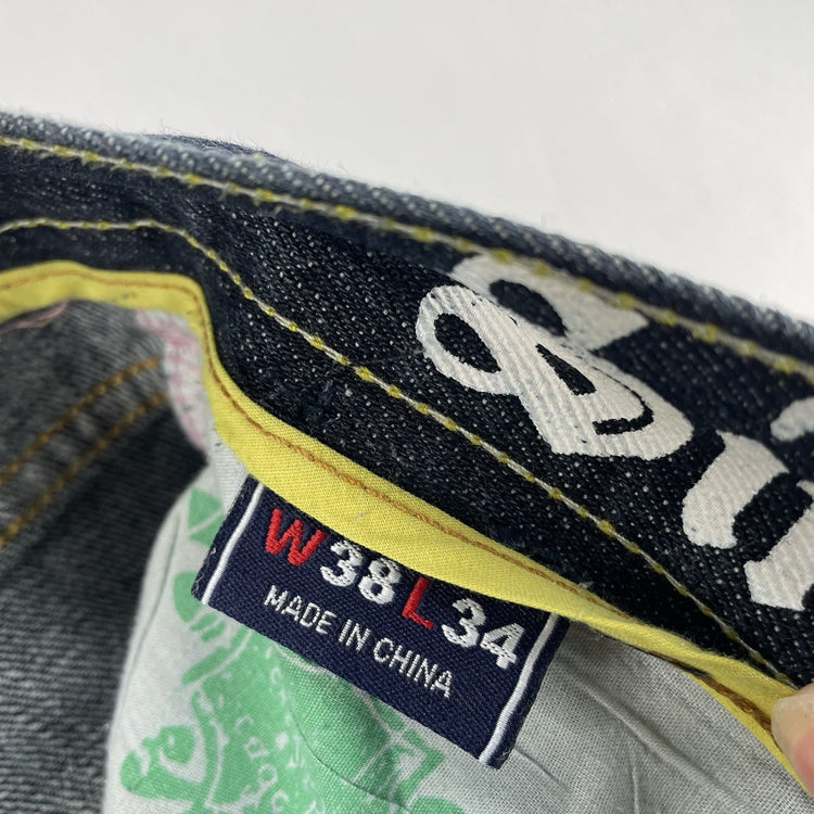 Mens Early 2000s Vintage COOGI Embroidered Joker Baggy Jeans Size 38x34
