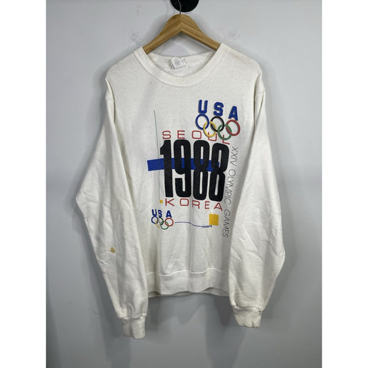 Men’s 1988 Seoul Olympics Sweatshirt Team USA Vintage Size XL Graphics