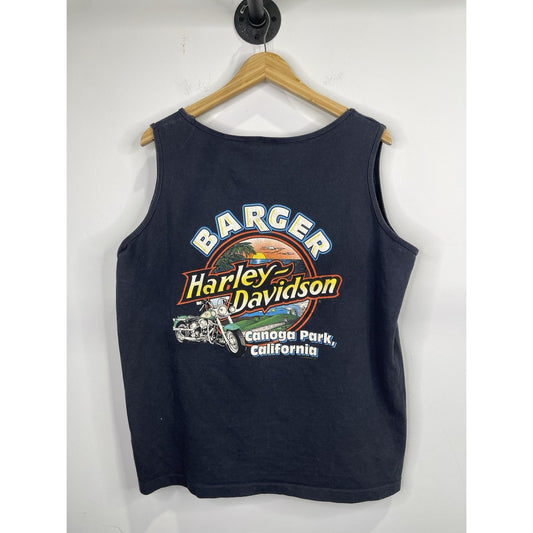 Men’s VTG Motor Harley Davidson Canoga Park, California Tank Top Sz XL
