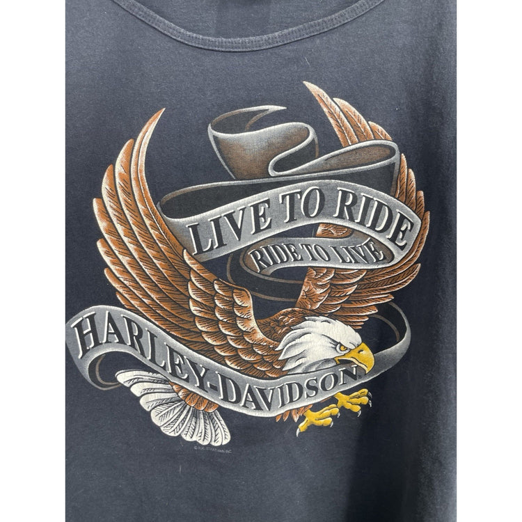 Men’s VTG Motor Harley Davidson Canoga Park, California Tank Top Sz XL