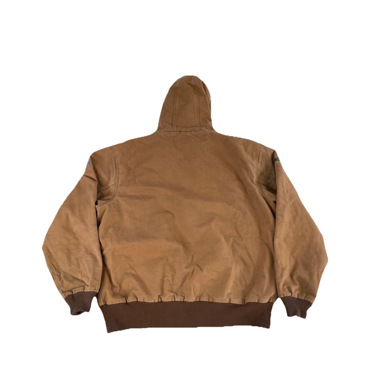 Mens Carhartt Brown Chore Work Wear Coat Size 4XL