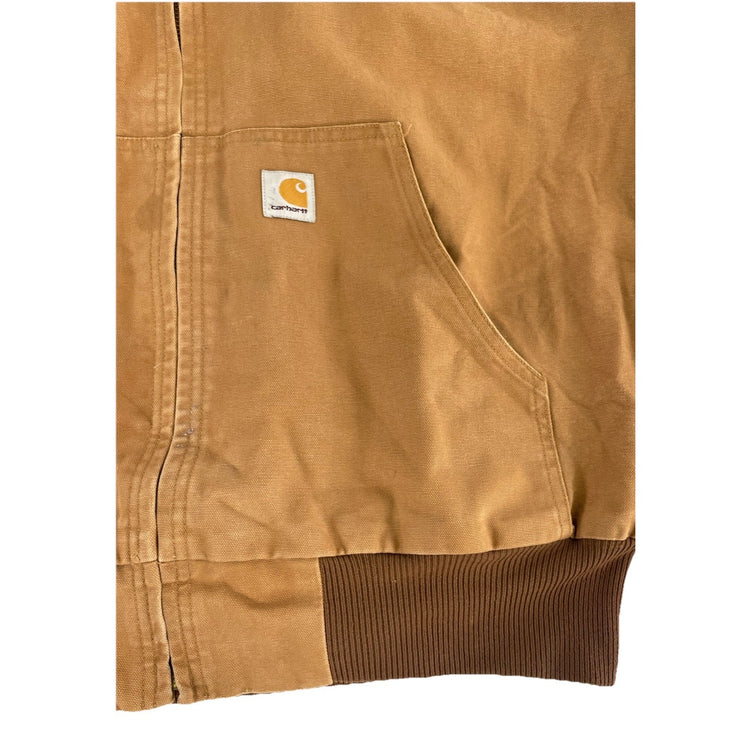 Mens Carhartt Brown Chore Work Wear Coat Size 4XL