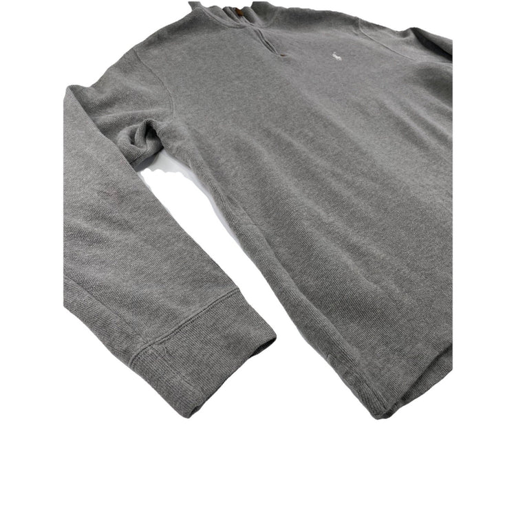 Mens Polo Ralph Lauren Size Large Grey Quarter Zip Sweater