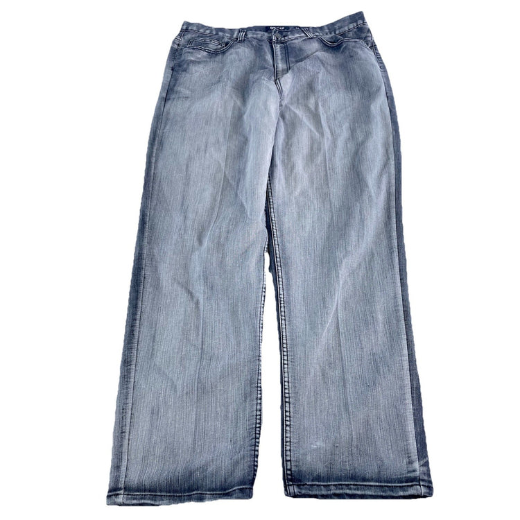 Mens Y2K GS-115 Loose Fit Light Gray Wash Denim Streetwear Jeans Size 44