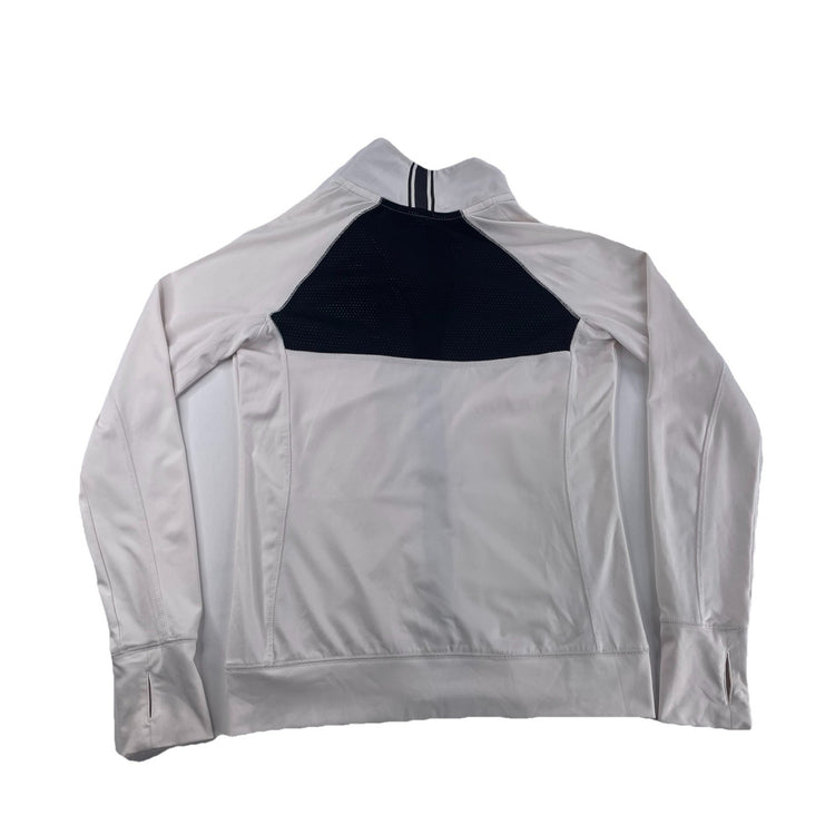 Women’s PINK Victoria Secret White Funnel Neck Zip Up Activewear Jacket Size S