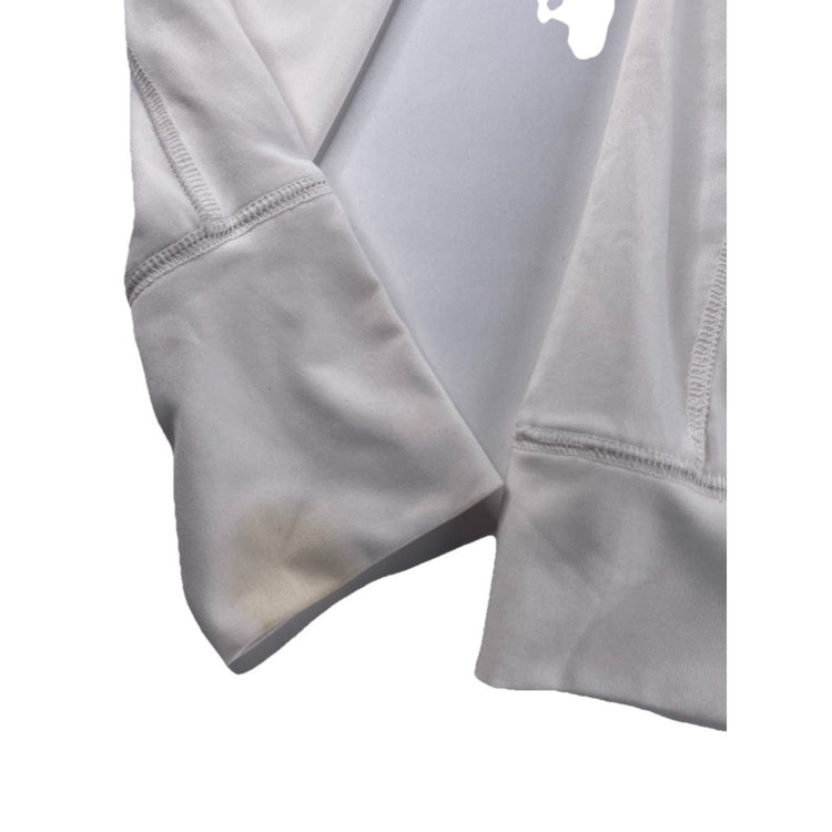 Women’s PINK Victoria Secret White Funnel Neck Zip Up Activewear Jacket Size S