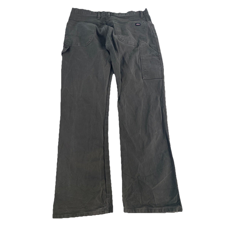 Mens Genuine Dickies Dark Forest Green Denim Carpenter Pants Size 36x34