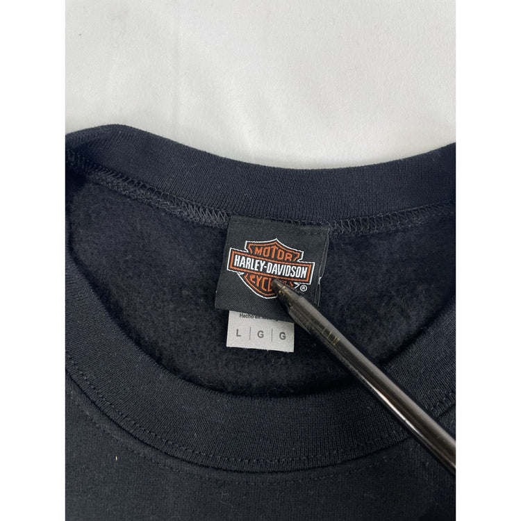 Mens Harley Davidson Cape Town Graphic Black Pullover Sweatshirt Size L