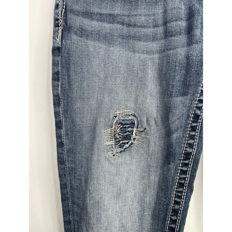 Y2k Women’s Miss Me Blue Size 27 Mid-rise Boot Cut Jeans