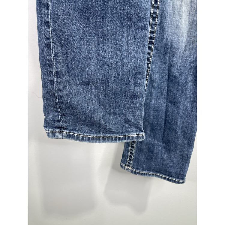 Y2k Women’s Miss Me Blue Size 27 Mid-rise Boot Cut Jeans