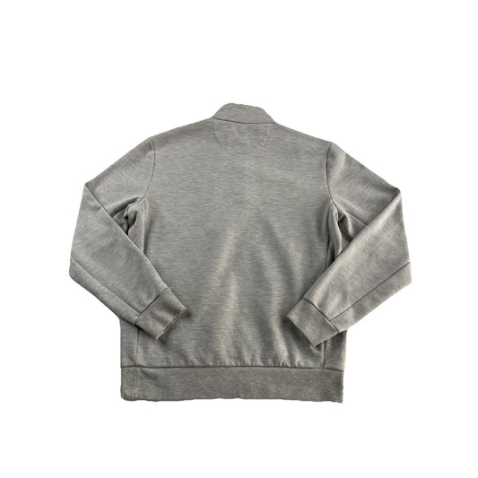 Mens Ralph Lauren Size Medium Grey Quarter Button Up Sweater