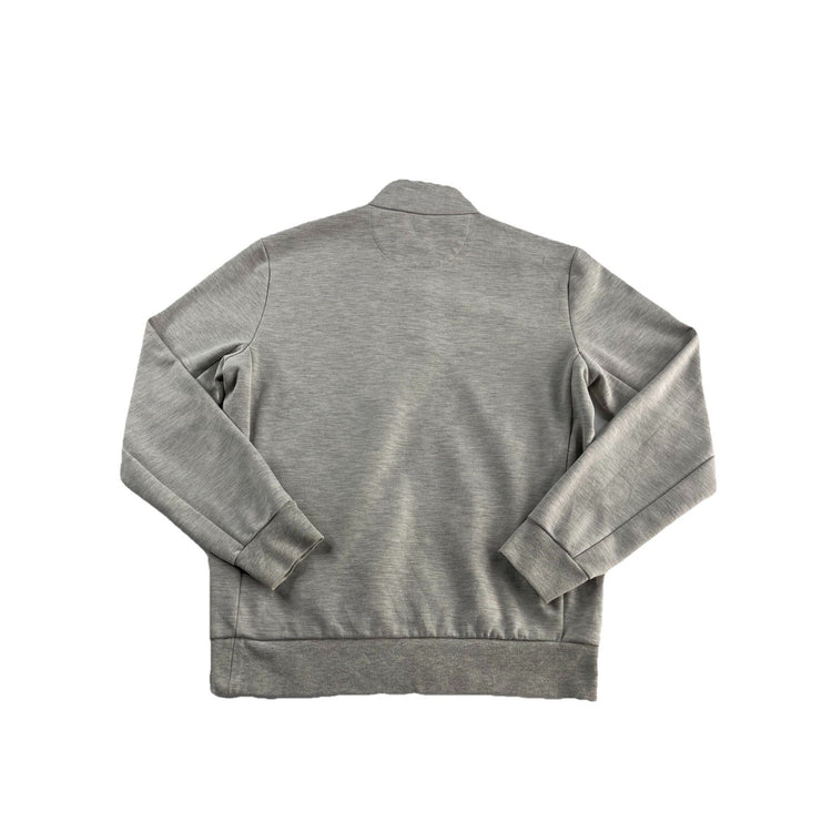 Mens Ralph Lauren Size Medium Grey Quarter Button Up Sweater