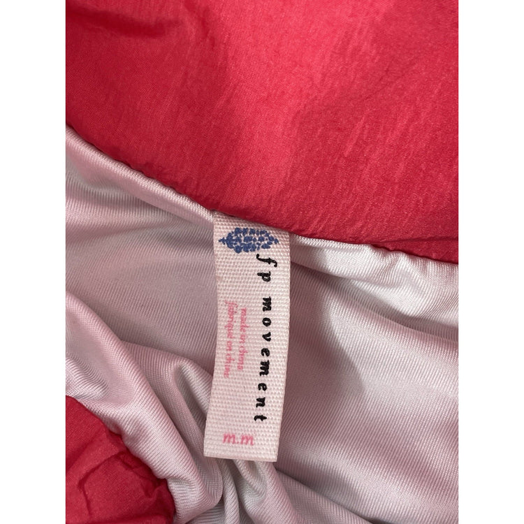 Womens FP Movement Red "The Way Home" High-Rise Athletic Running Shorts Size S