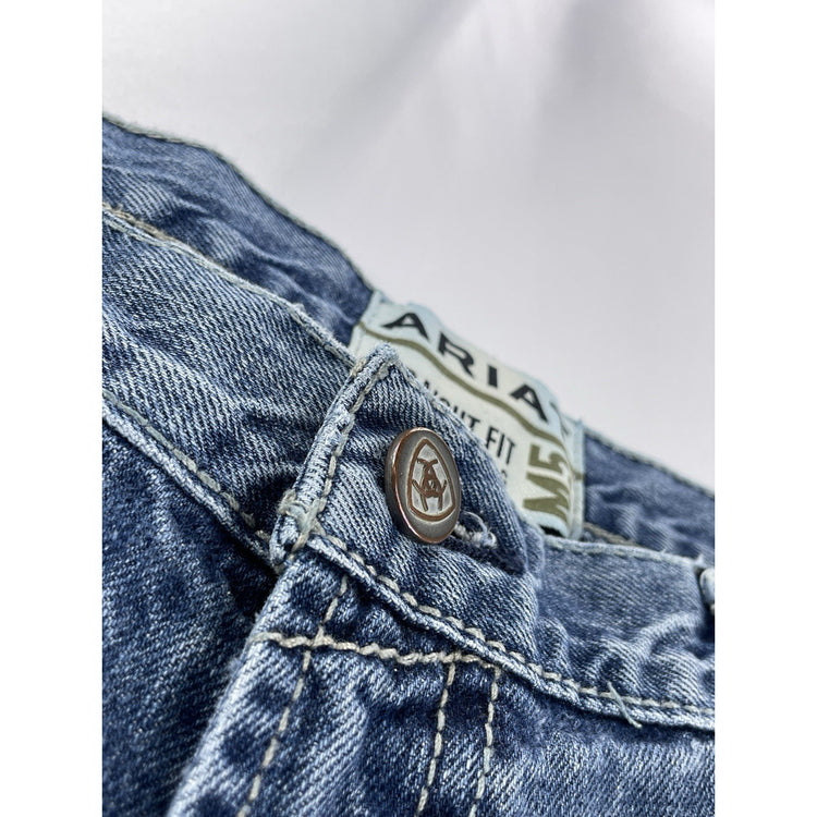 Men’s ARIAT Straight Denim Blue Jeans Size 40/30