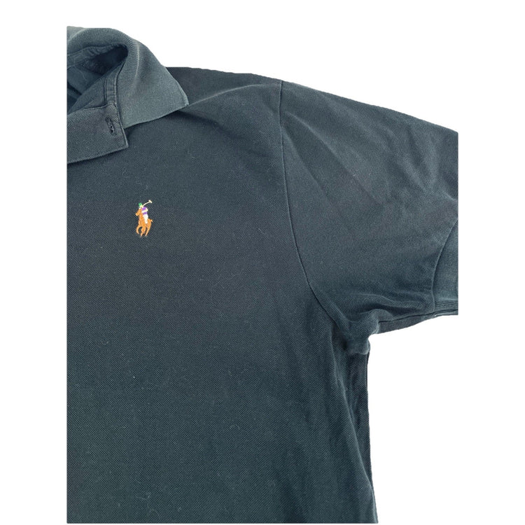 Mens Vintage Polo By Ralph Lauren Classic Black Polo-T Size L