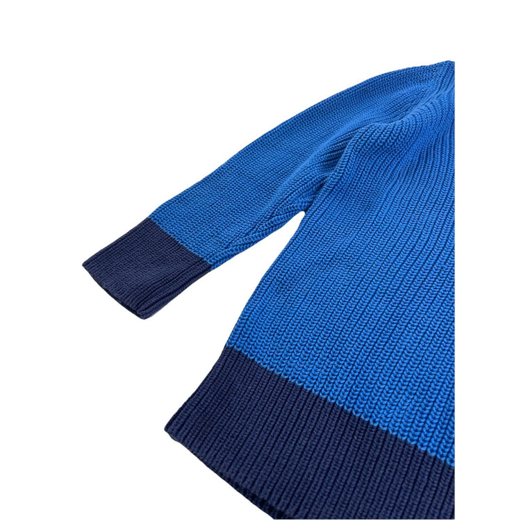 Womens Lauren Ralph Lauren Size Large Hooded Blue Knitted Sweater