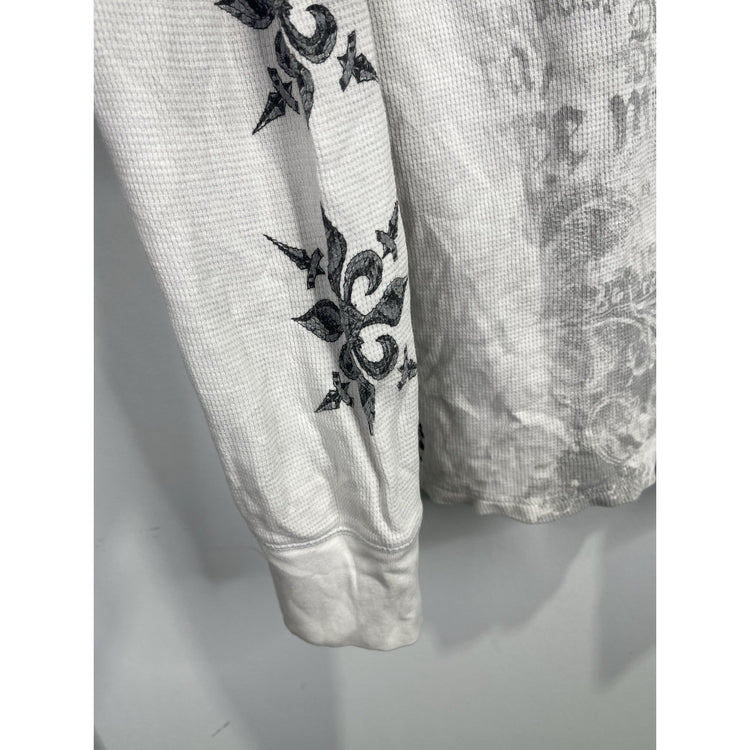 Vintage Y2K Raw State Redemption Knit Longsleeve Shirt Sz Large