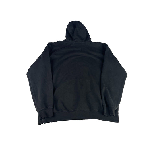 Mens Carhartt Black Hoodie Sweatshirt Sleeve Logo Original Fit Size L Tall