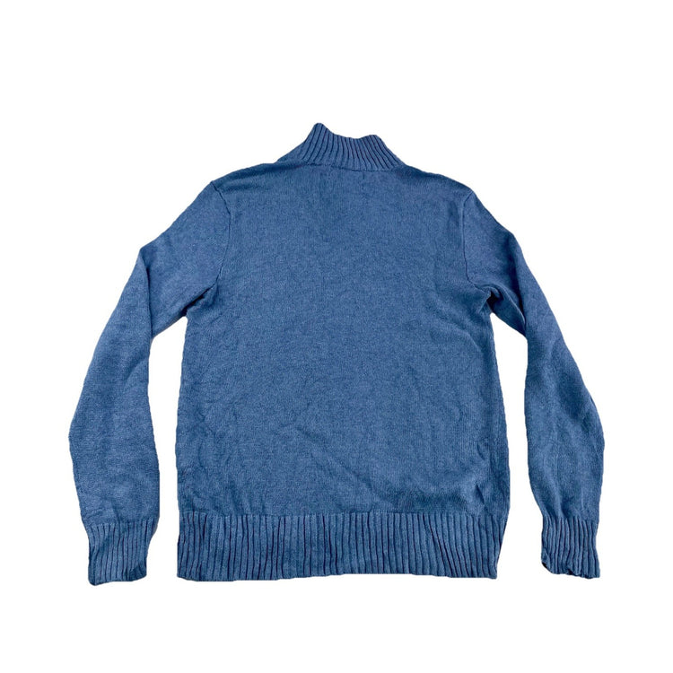 Mens Polo Ralph Lauren Size Small Light Blue Quarter Knitted Sweater