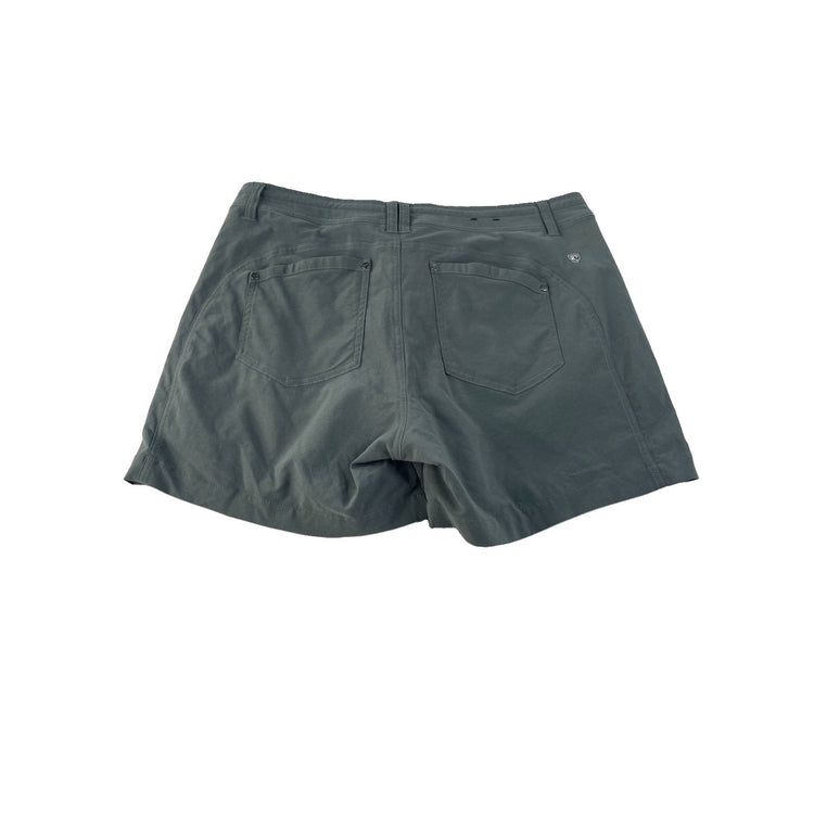 Womens KÜHL Sage Green Flat Front Shorts Size 12